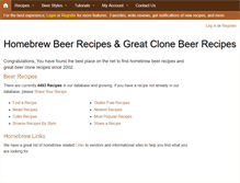 Tablet Screenshot of beerrecipes.org